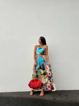 CAMILLA BATHING BOMBSHELL HALTER TOP AND SKIRT for rent on The Volte - image 4