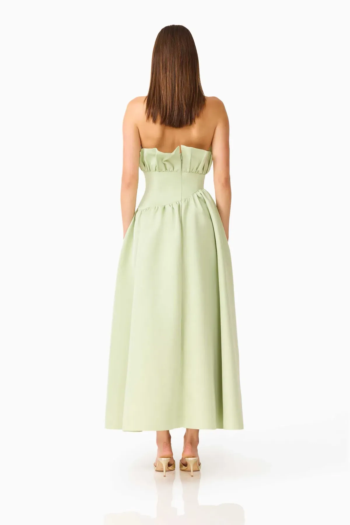 Elliatt Laurel Sleeveless Maxi Dress in Sage Green Size M / AU 10 - Image 3