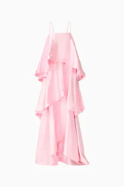 Elliatt Tilly Tiered Maxi Dress in Pale Pink Size M / AU 10 for rent on The Volte - image 5