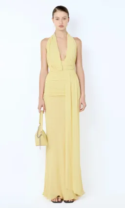 CASSIS DRAPE MAXI DRESS | CITRON - SIZE 10 for rent on The Volte - image 2