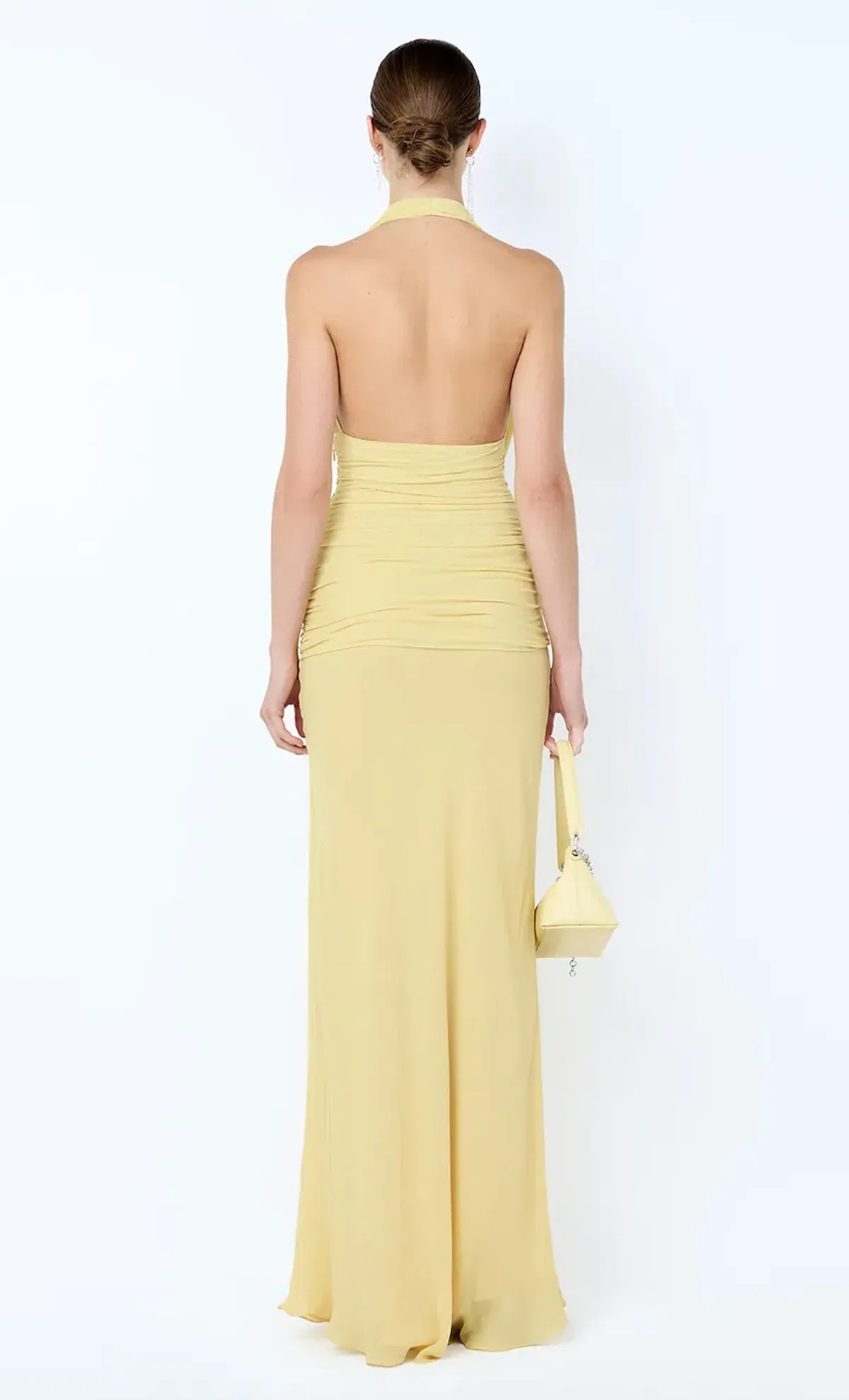 CASSIS DRAPE MAXI DRESS | CITRON - SIZE 10 - Image 4