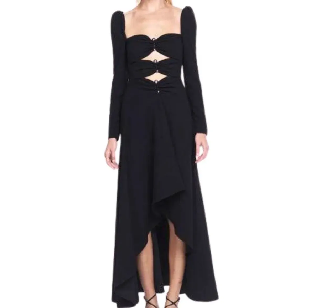 Nicola Finetti Pearl Long Sleeve Gown Dress | Size AU 8 - Image 3