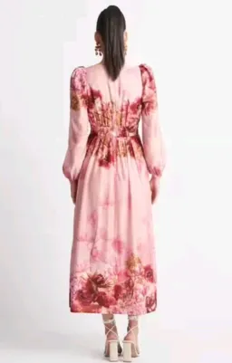 Sheike Swan Lake Midi Dress in Pink Floral Size 16 for rent on The Volte - image 3