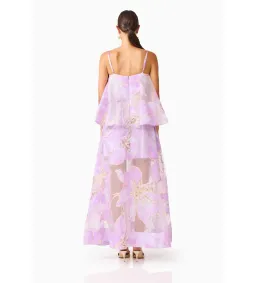 Elliatt Elysia Tiered Gown in Purple Floral Size M/AU 10 for rent on The Volte - image 4