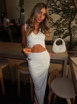 Koster Kulture Inka Top and Skirt Set in White Ivory Size S / 8 AU for rent on The Volte - image 14