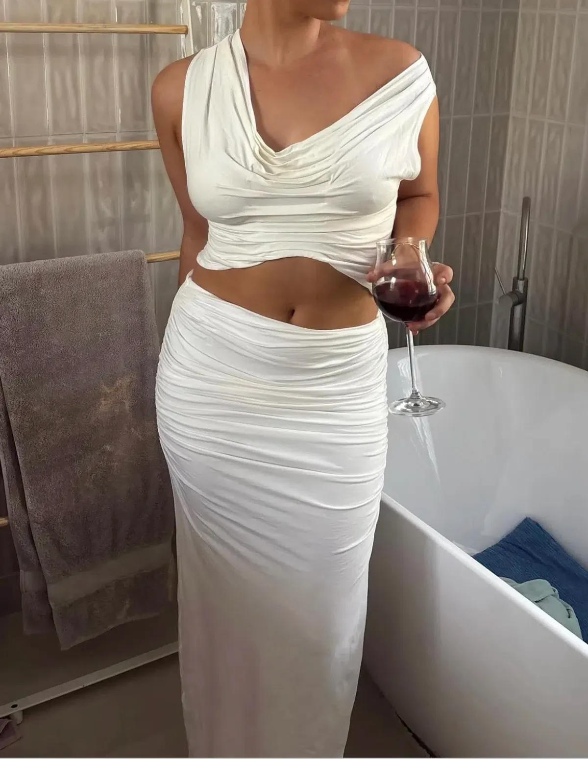 Koster Kulture Inka Top and Skirt Set in White Ivory Size S / 8 AU - Image 20