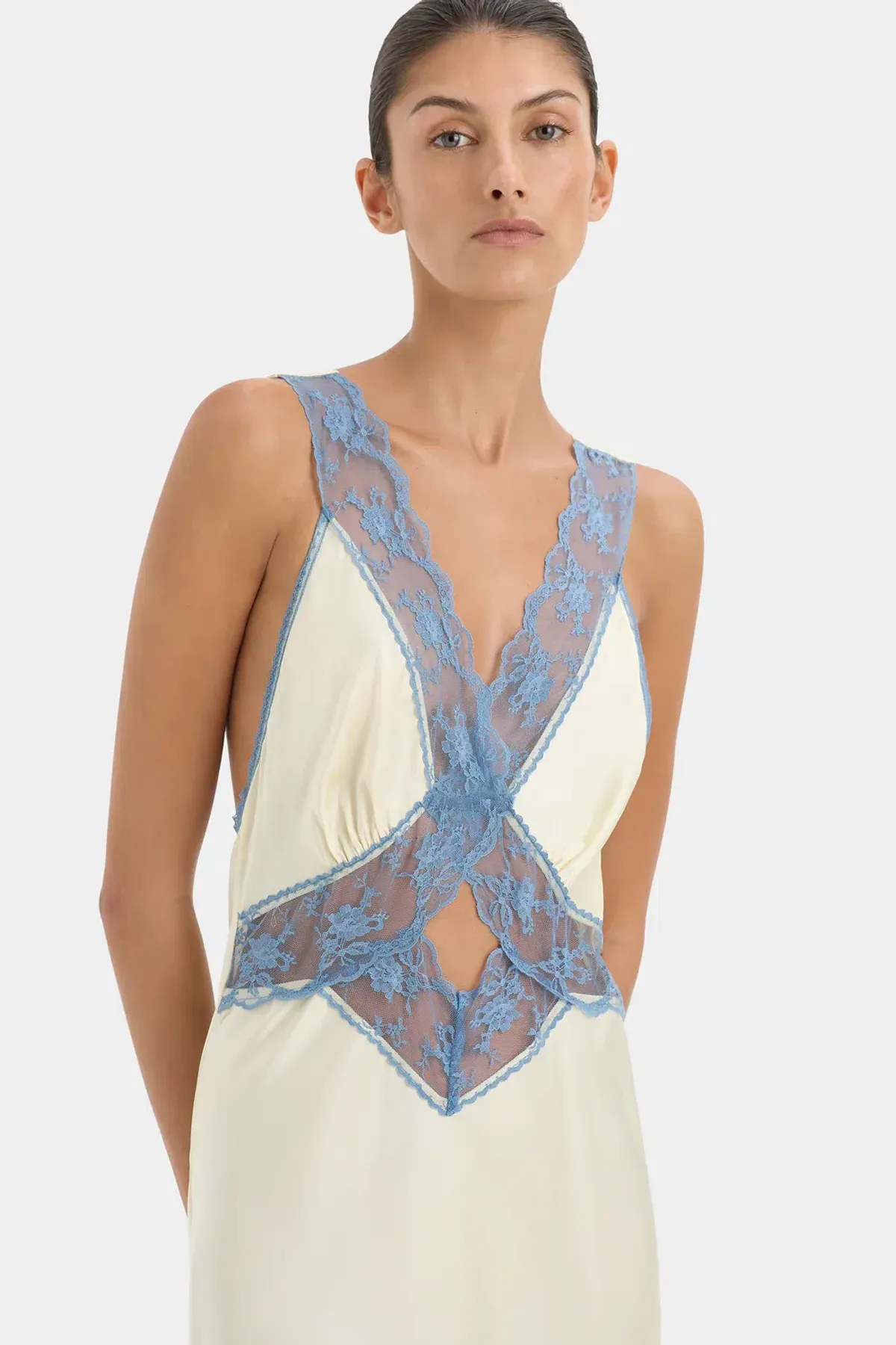 Sir The Label Aries Cut Out Gown in Butter Size 1 / AU 8 - Image 4