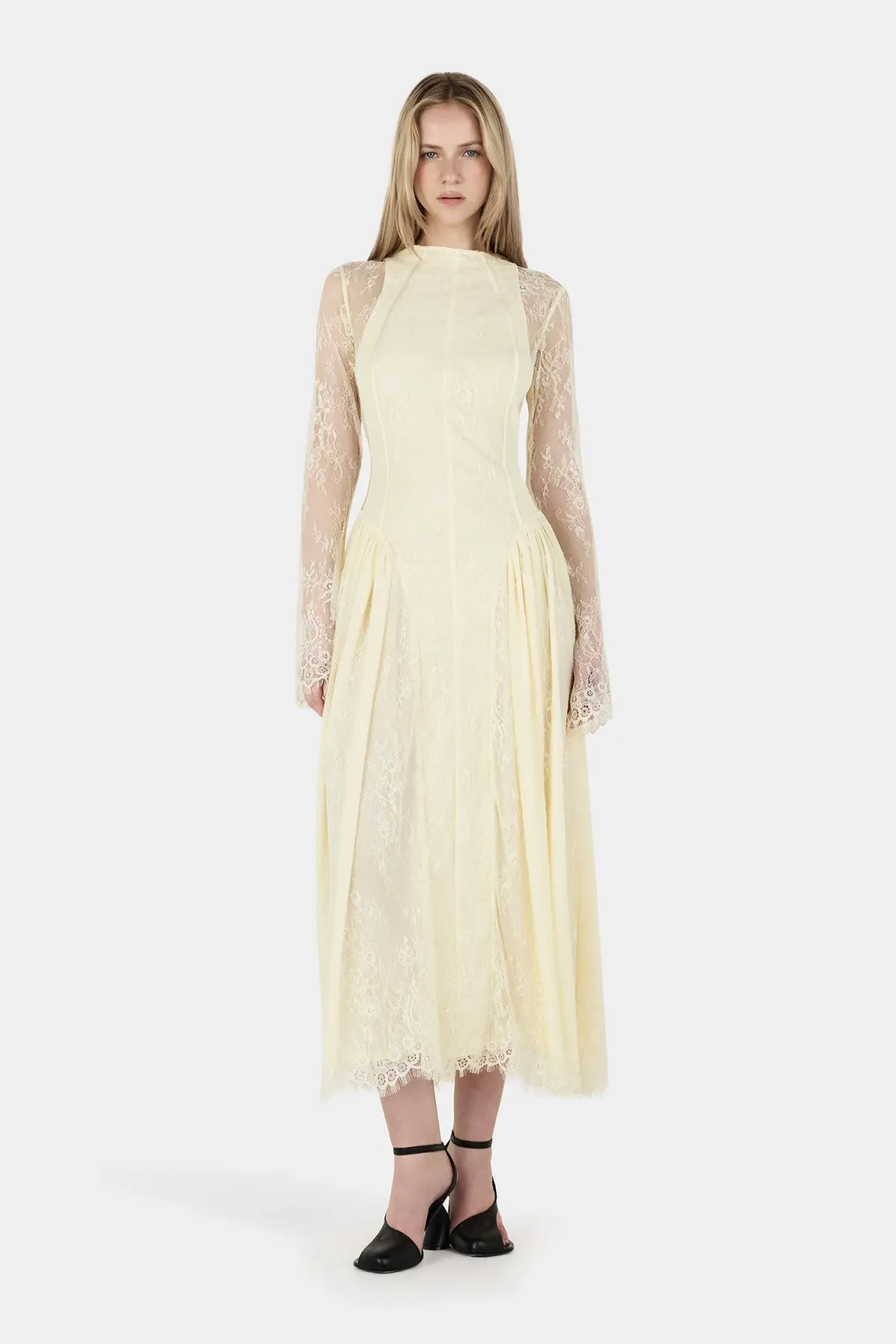 Hansen And Gretel Violetta Lace Dress Butter Size 8 - Image 4