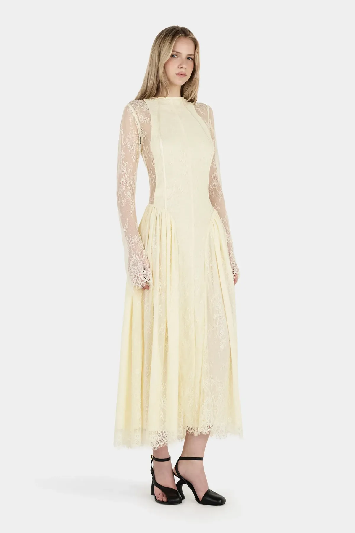 Hansen And Gretel Violetta Lace Dress Butter Size 8 - Image 6