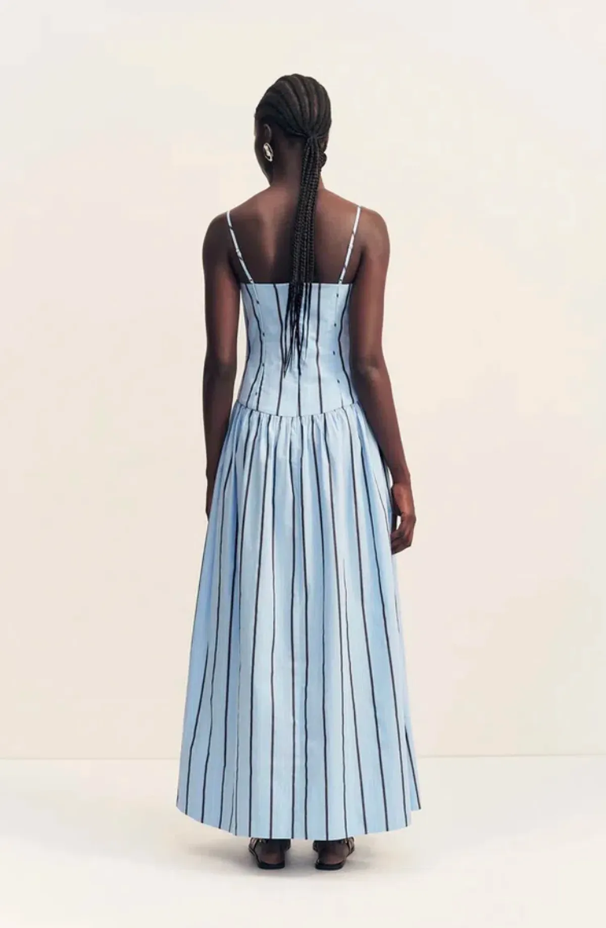 Saxon panelled bustier maxi dress - Image 3