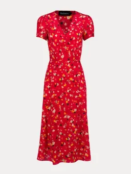 Realisation Par The Teale Midi Dress Rouge Fleur Size M / AU 10 for rent on The Volte - image 4