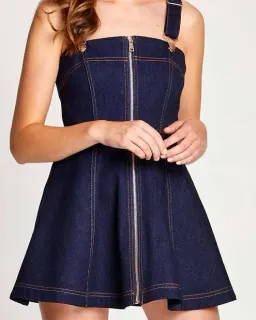 Alice McCALL Azure Denim Mini Dress Size AU 8 / S for rent on The Volte - image 4