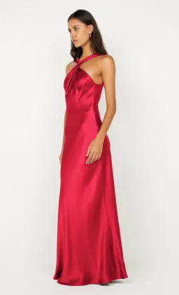 Bec and bridge ELISIA TWIST MAXI DRESS in strawberry size 6 for rent on The Volte - image 2