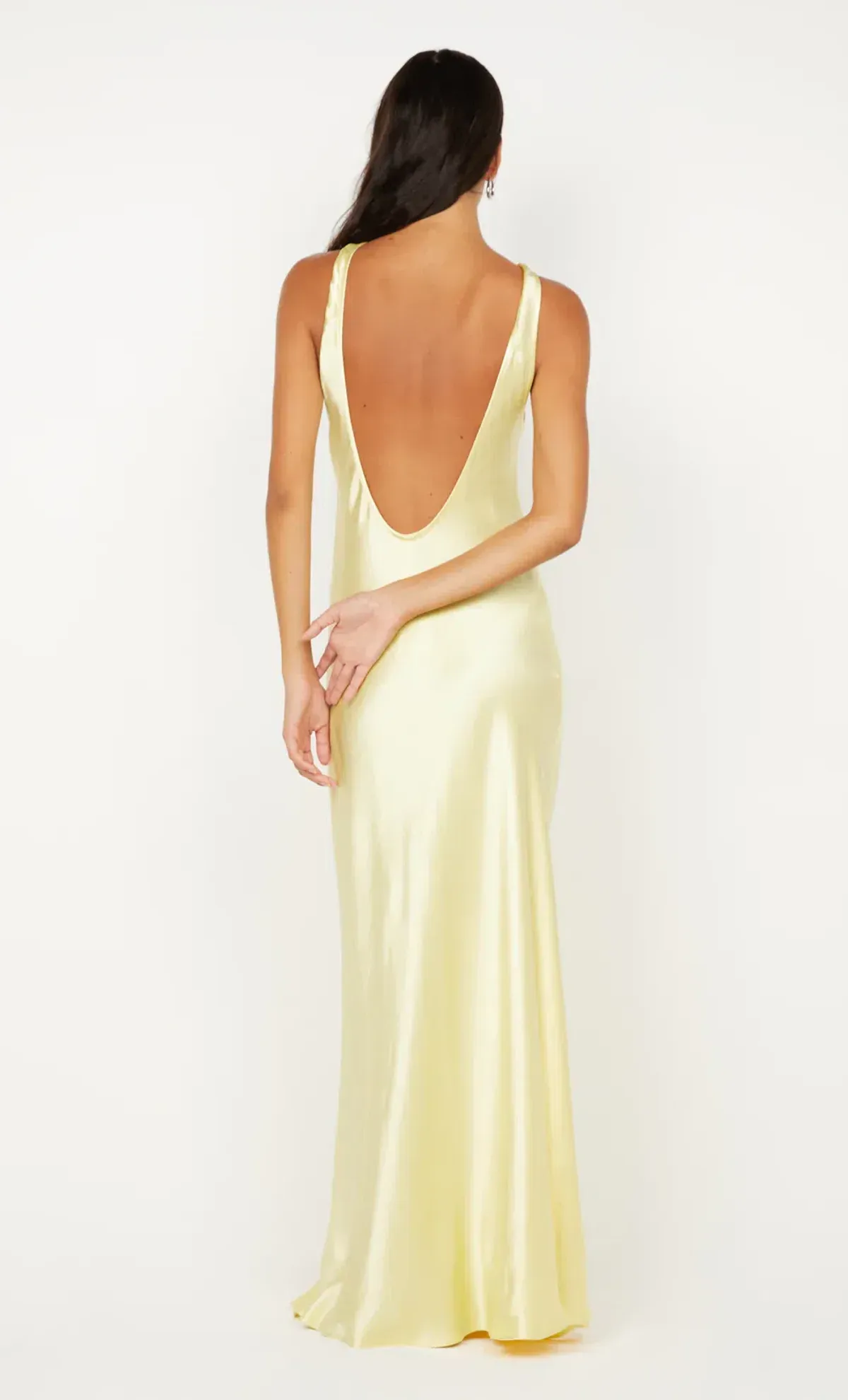 bec and bridge ELISIA TWIST MAXI DRESS in ice yellow size 6 - Image 3