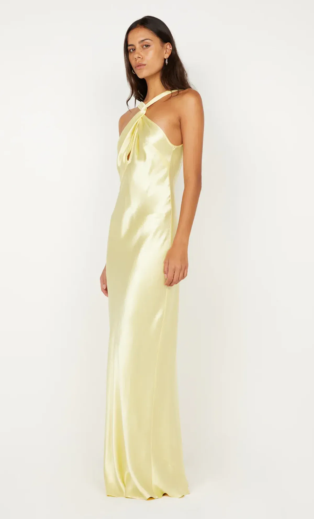 bec and bridge ELISIA TWIST MAXI DRESS in ice yellow size 6 - Image 4