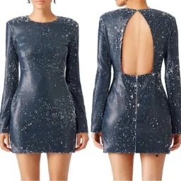 Elliatt Twilight Sequin Mini Dress | Size L for rent on The Volte - image 4