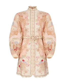 Zimmermann Daylight Mini Dress in Wallpaper Floral Blush Size 4 / AU 16 for rent on The Volte - image 2