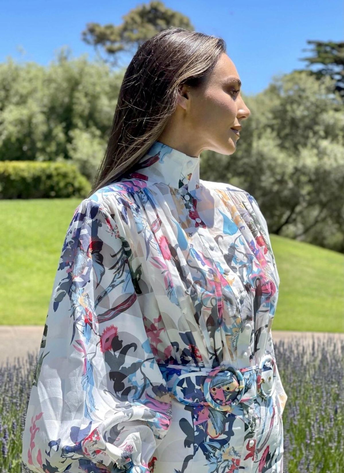 Mackenzie Mode Seeing Stars Mini Dress Geo White Size 6 - Image 4