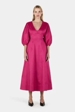 Hansen And Gretel Penelope Dress Magenta Pink Size 10 for rent on The Volte - image 1