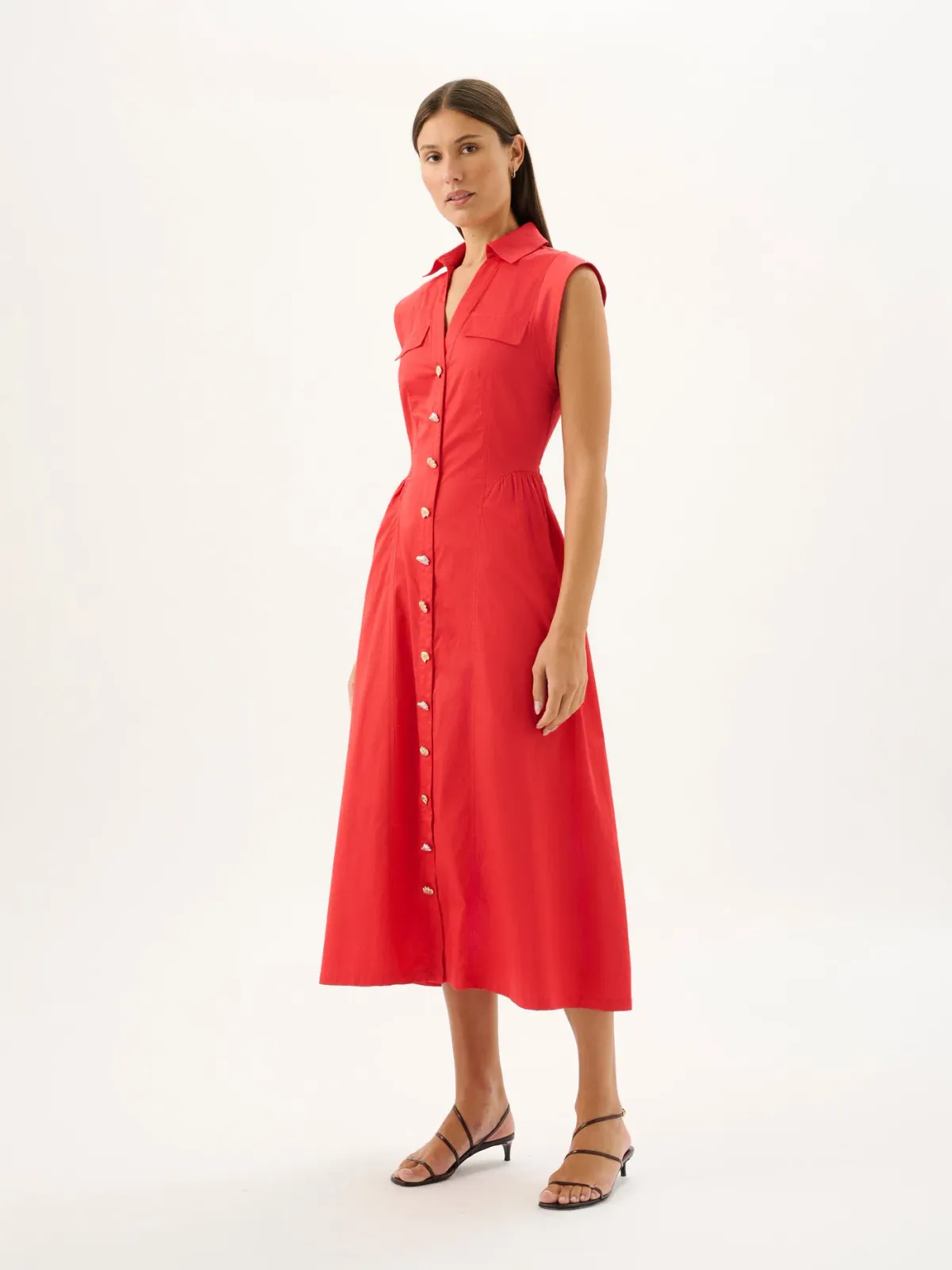 SKYLAR MIDI DRESS | ROSSO - Image 2
