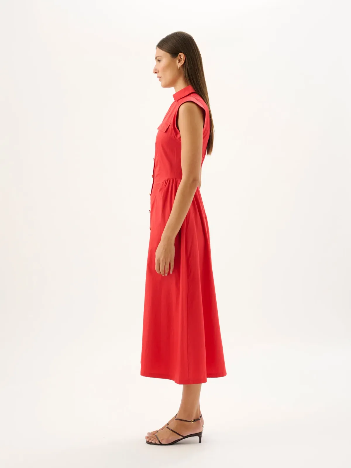 SKYLAR MIDI DRESS | ROSSO - Image 3