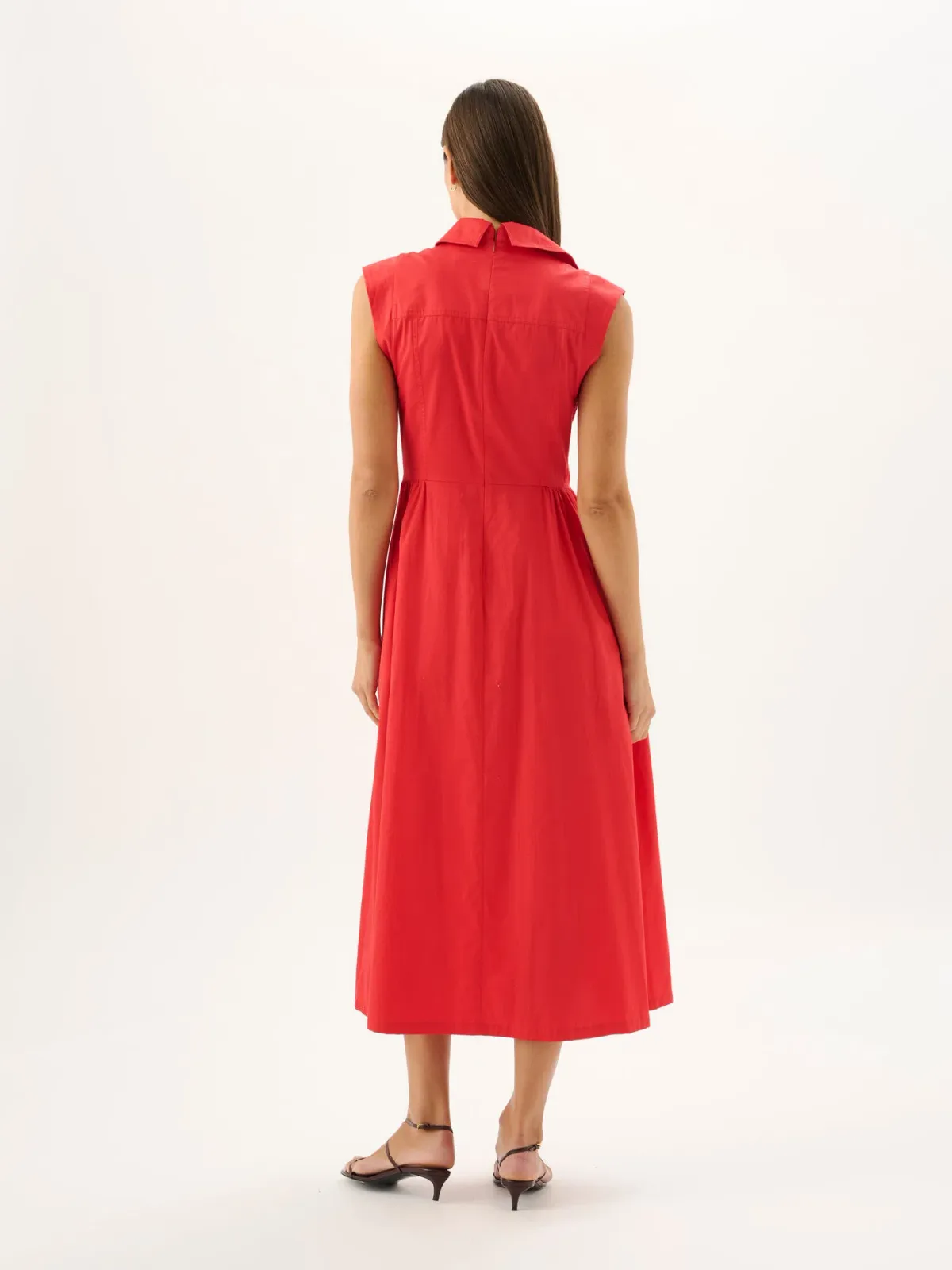 SKYLAR MIDI DRESS | ROSSO - Image 4