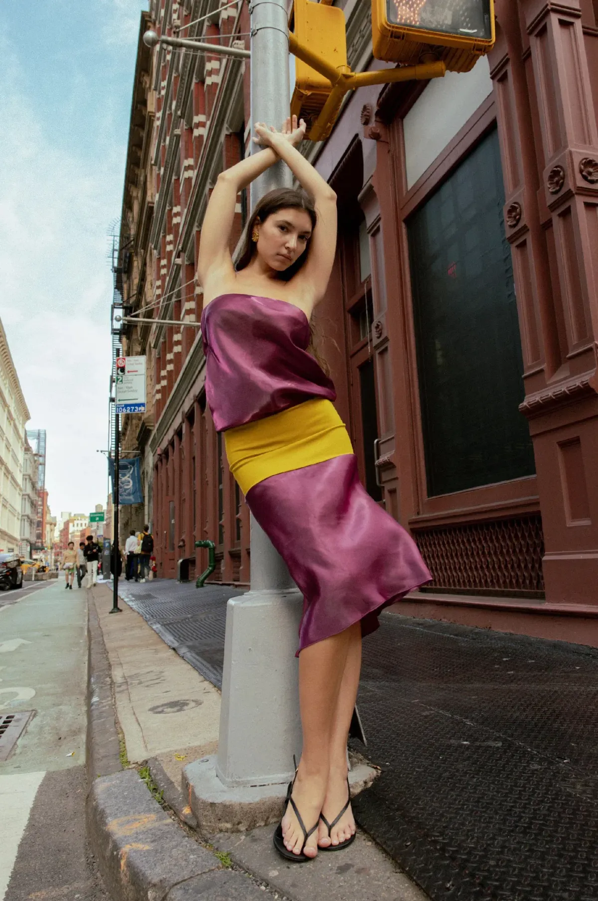 Mode Mischeif Melt Panel Dress Sour Grape Size M - Image 1