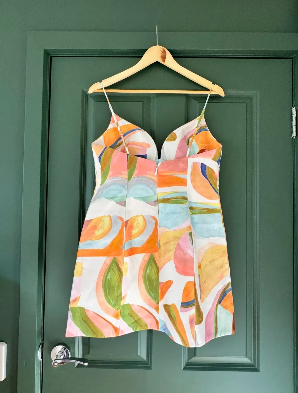 Acler Bartin Multi Coloured Mini Dress. Size 12 - Image 2