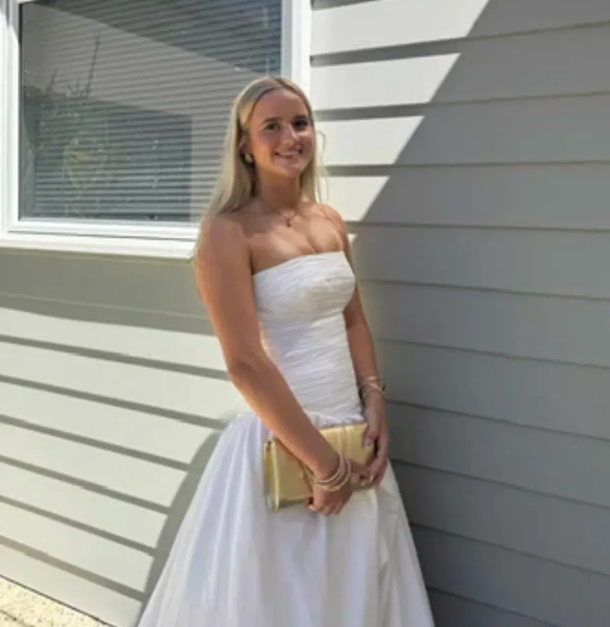 Aje Bubble Hem in White - Image 2