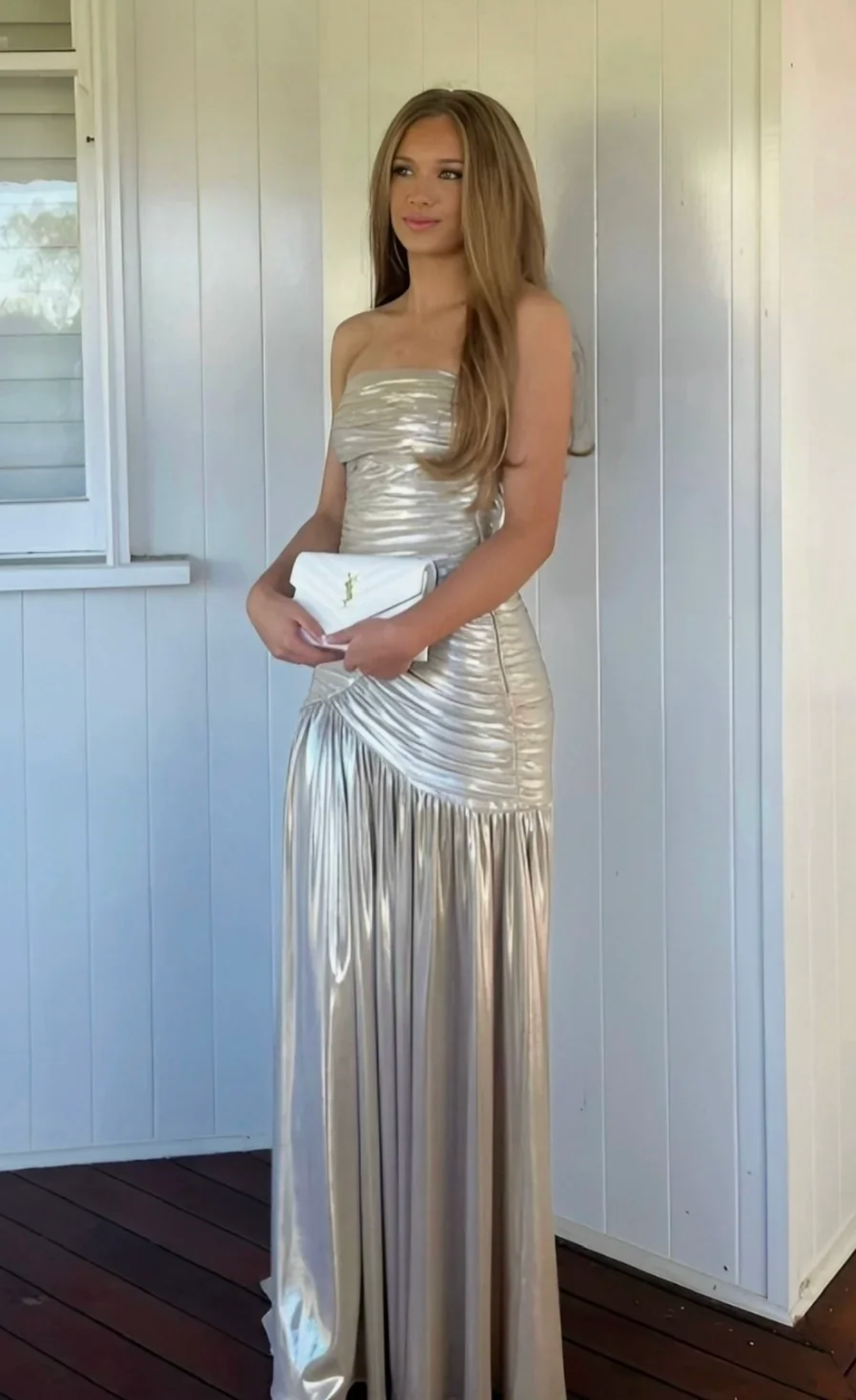 JOSIE DRESS CHAMPAGNE - Image 2