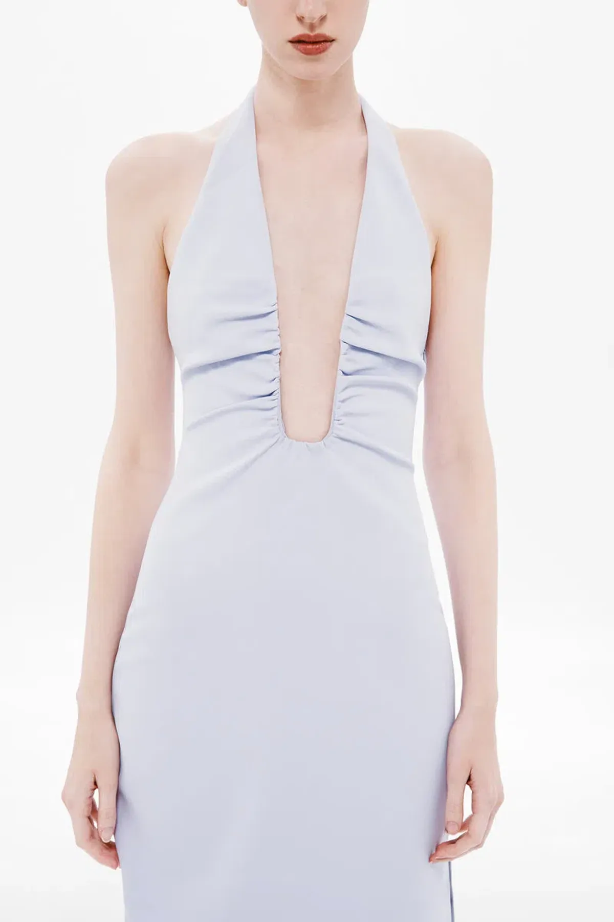 Misha Lusi Crepe Maxi Dress in Lilac Size Small - Image 3