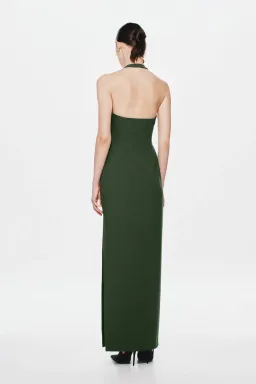 Misha Alusia Maxi Dress in Moss Green Size Small for rent on The Volte - image 5