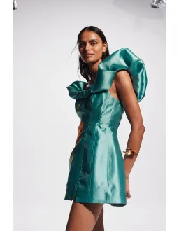 Alemais Regent Jade Mini Dress, Size 12 for rent on The Volte - image 4