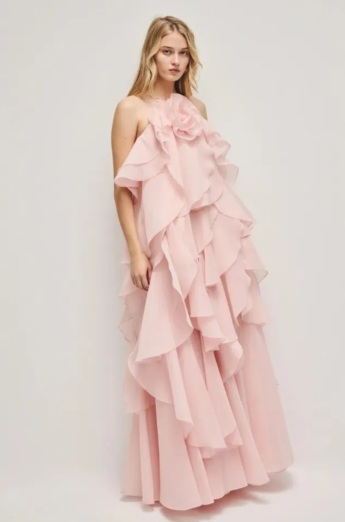 AJE Pandorea Layered Maxi Dress Pink Size 8 - Image 1