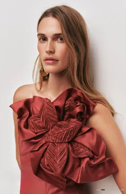 Aje Isla mini dress Rust Size 10 for rent on The Volte - image 2