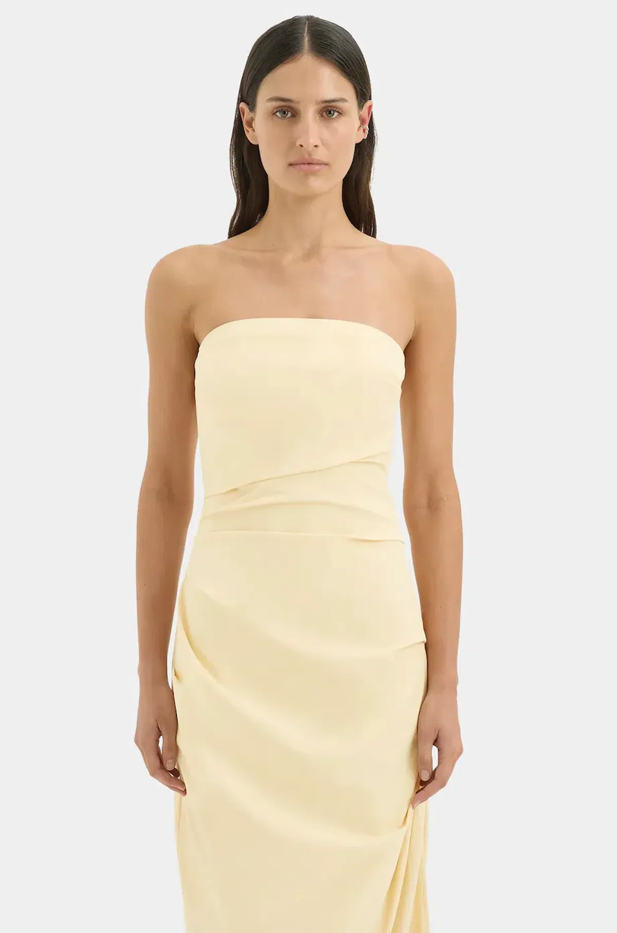 FLORENT STRAPLESS GOWN | BUTTER - SIZE 6 - Image 2