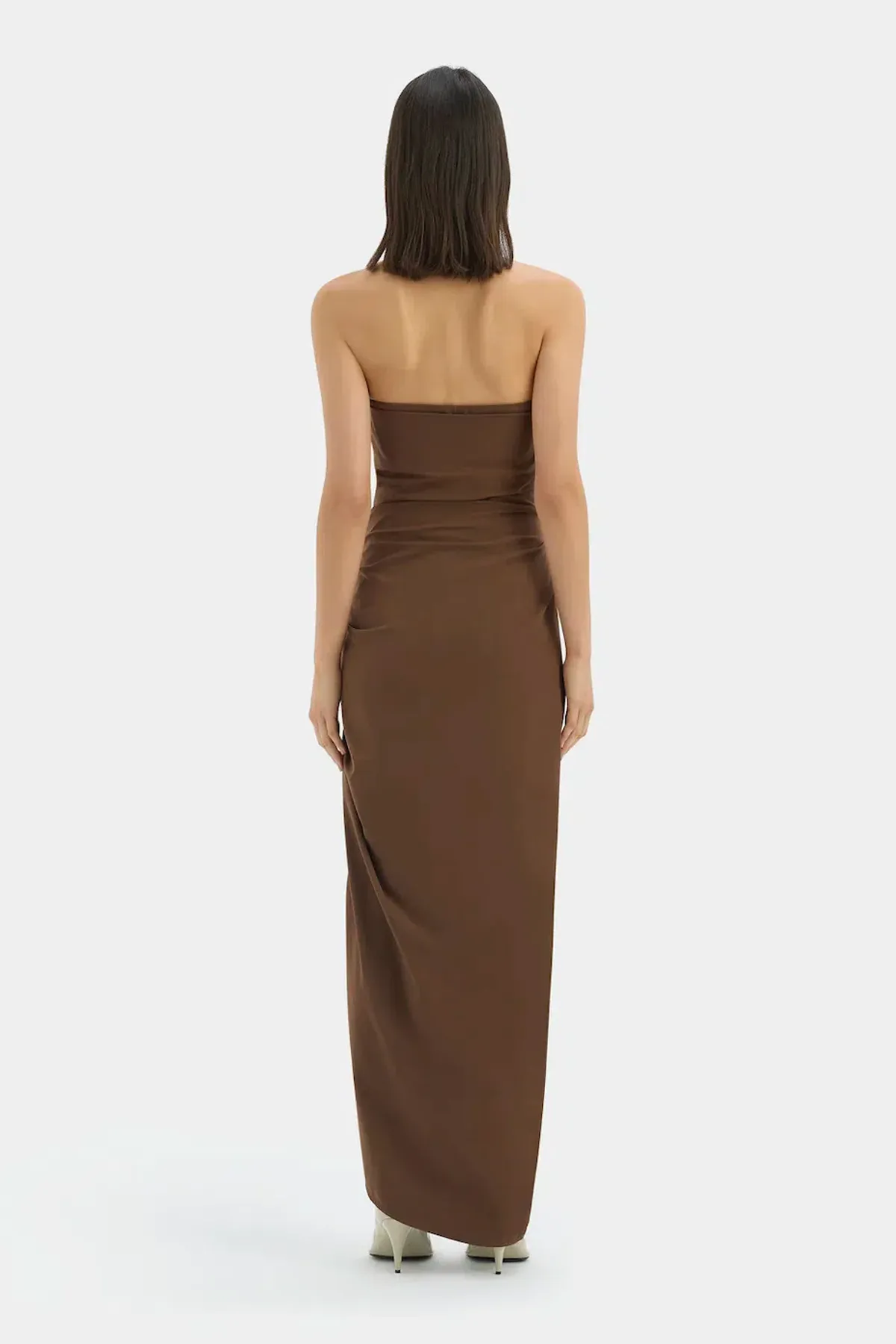 FLORENT STRAPLESS GOWN | MOCHA - SIZE 10 - Image 3
