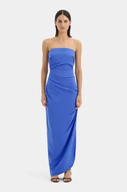 SOL STRAPLESS GOWN | COBALT - SIZE 6 for rent on The Volte - image 1