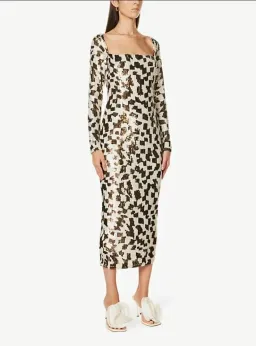 Rachel Gilbert Teddi Gown Brown 3/AU12 for rent on The Volte - image 2