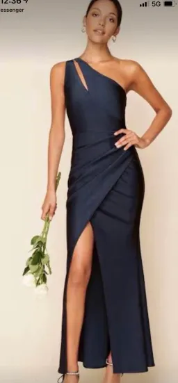 Shieke long dress navy size 10 for rent on The Volte - image 1