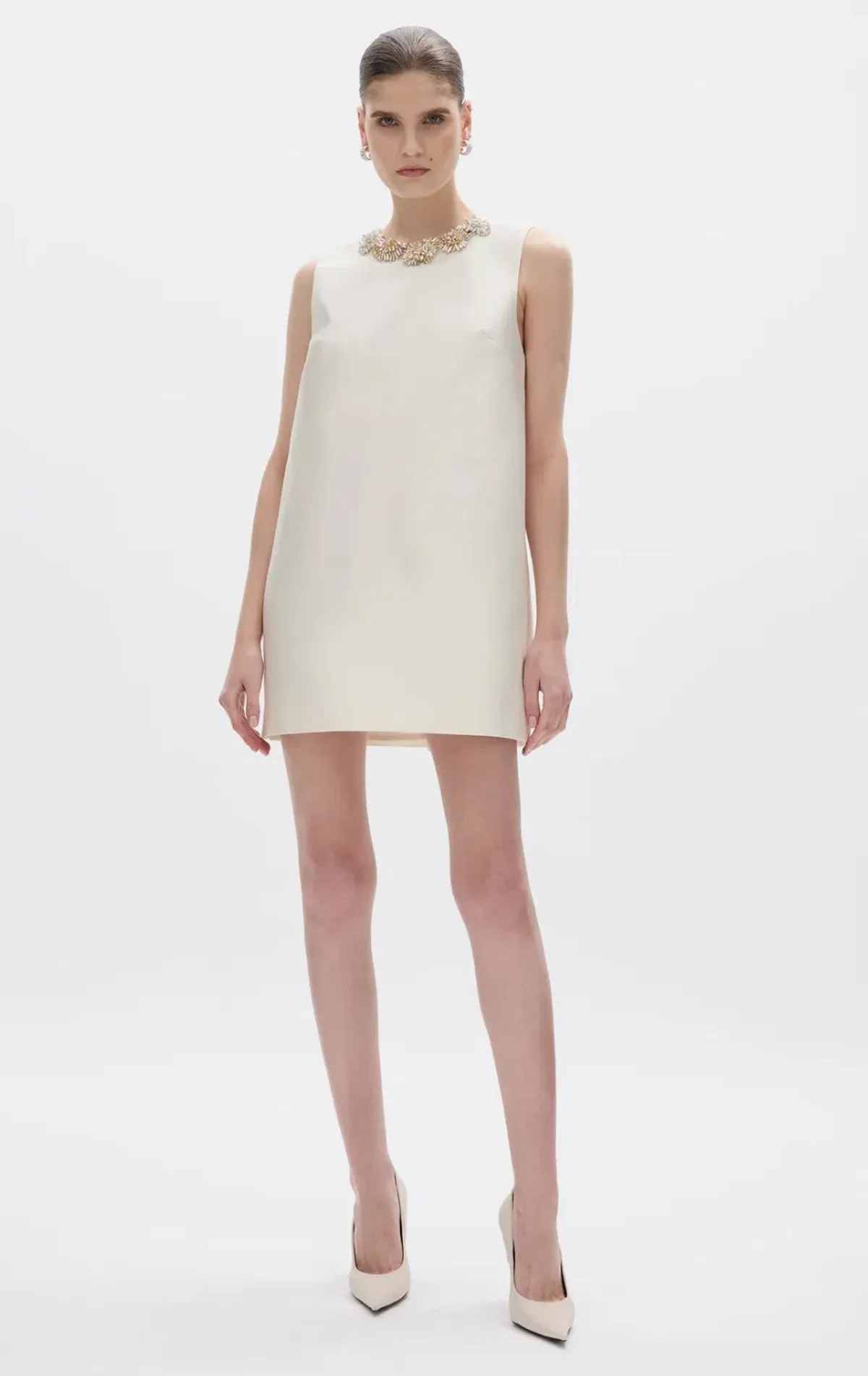 Rachel Gilbert Ludovica Shift Mini - White ivory AU 8   - Image 1