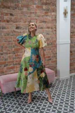 ALEMAIS AVERY SPLICED MIDI DRESS for rent on The Volte - image 1