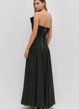 Aje Aquiline Dress in Hunter Green Size 6 for rent on The Volte - image 3