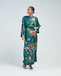 ALEMAIS AGATHA SILK MIDI DRESS for rent on The Volte - image 1