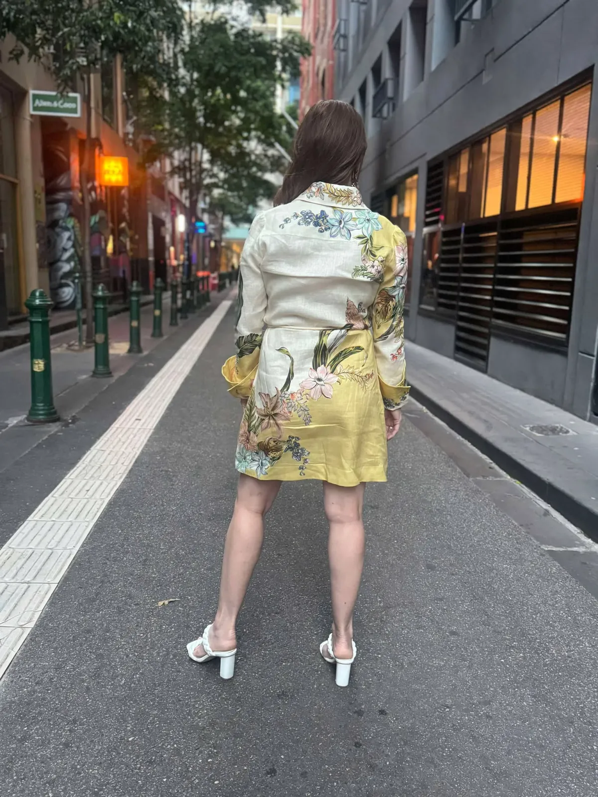 ALEMAIS OLEANDER MINI SHIRTDRESS SIZE 14 - Image 2