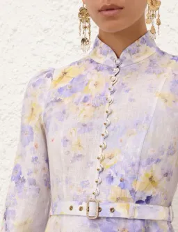 ZIMMERMANN CRUSH BUTTONED MINI DRESS SIZE 3/14 for rent on The Volte - image 2