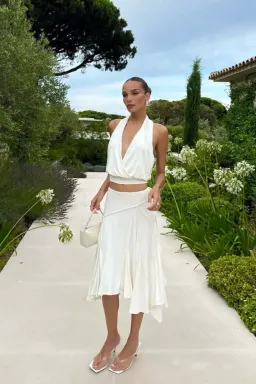 With Jean Sharni set white/cream size XS/S for rent on The Volte - image 1