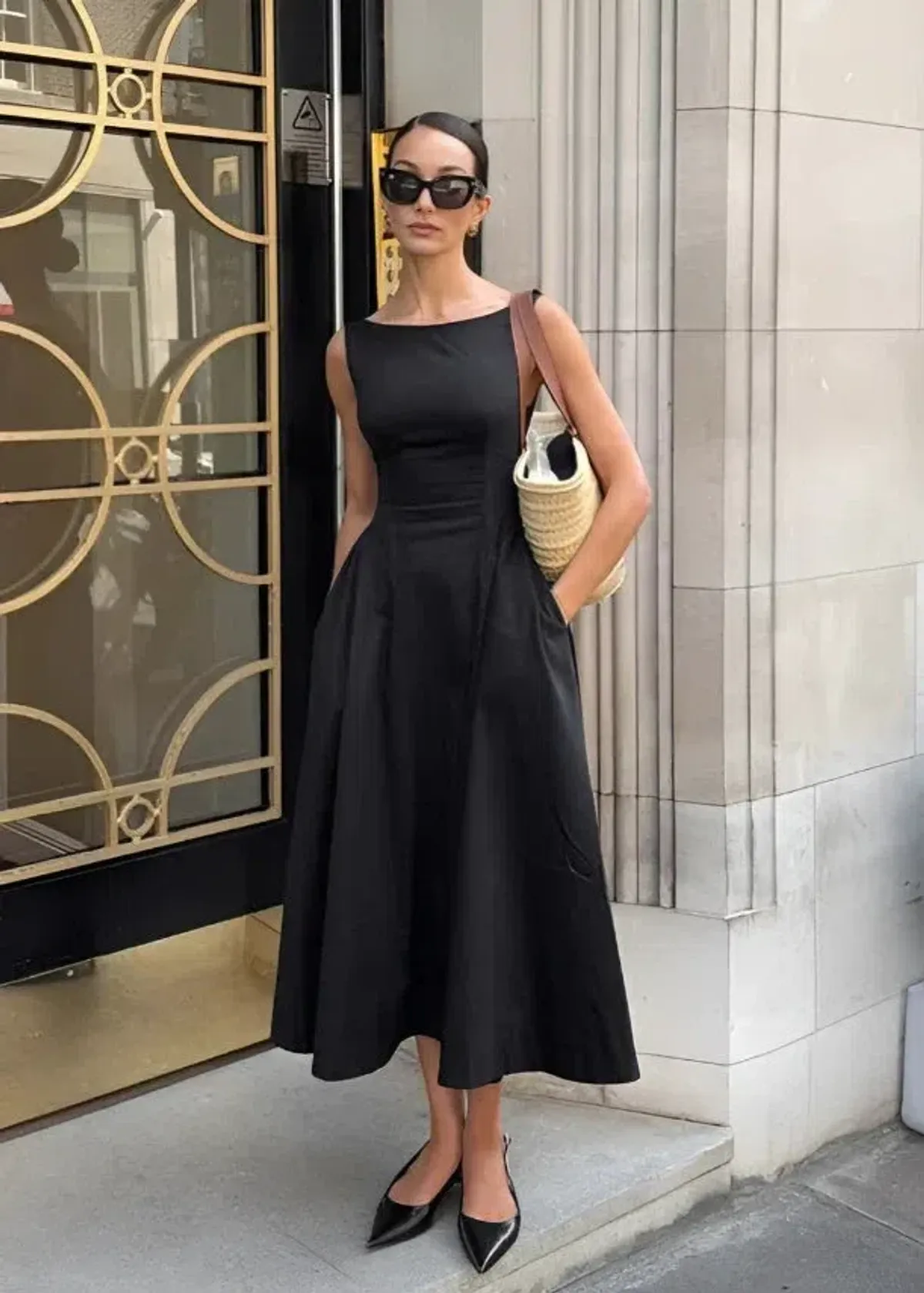 THE JACQUELINE DRESS - BLACK - YOJANI BOUTIQUE  - Image 1