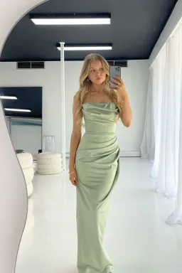 House of CB Adrienne Dress Size 6 in Sage for rent on The Volte - image 2