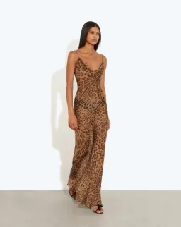 Rat & Boa Valentina Dress Leopard Print Size S / AU 8 for rent on The Volte - image 4